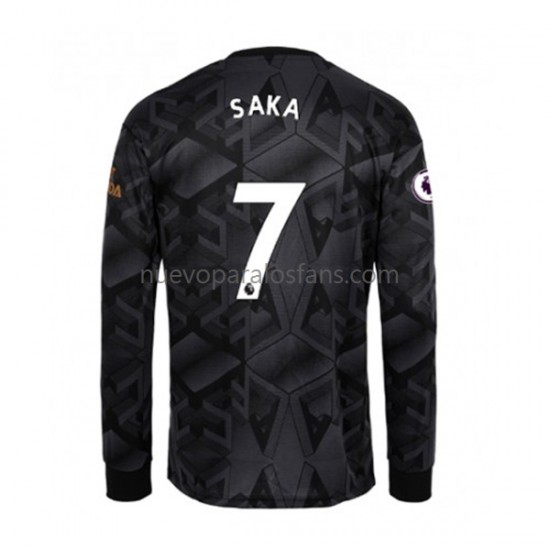 Camiseta de Fútbol Arsenal Bukayo Saka 7 Hombre Exterior 2022-2023 Manga Larga
