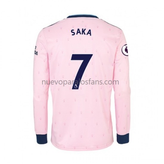 Camiseta de Fútbol Arsenal Bukayo Saka 7 Hombre Tercera 2022-2023 Manga Larga