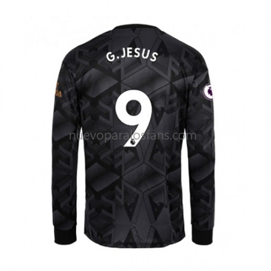 Camiseta de Fútbol Arsenal Gabriel Jesus 9 Hombre Exterior 2022-2023 Manga Larga