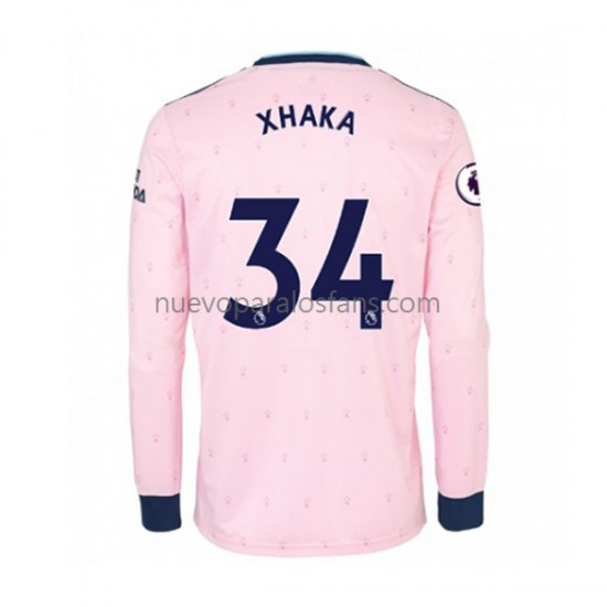 Camiseta de Fútbol Arsenal Granit Xhaka 34 Hombre Tercera 2022-2023 Manga Larga