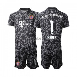 Camiseta de Fútbol Bayern de Múnich Manuel Neuer 1 Portero Niño Casa 2022-2023 Manga Corta