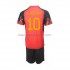 Camiseta de Fútbol Bélgica Hazard 10 Niño Casa Copa Mundial 2022 Manga Corta