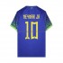 Camiseta de Fútbol Brasil Neymar JR 10 Hombre Exterior Copa Mundial 2022 Manga Corta