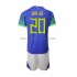 Camiseta de Fútbol Brasil Vinicius Junior 20 Niño Exterior Copa Mundial 2022 Manga Corta