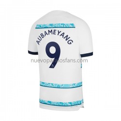 Camiseta de Fútbol Chelsea Aubameyang 9 Hombre Exterior 2022-2023 Manga Corta