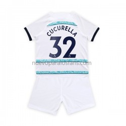 Camiseta de Fútbol Chelsea Cucurella 32 Niño Exterior 2022-2023 Manga Corta