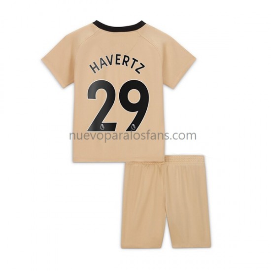 Camiseta de Fútbol Chelsea Havertz 29 Niño Tercera 2022-2023 Manga Corta