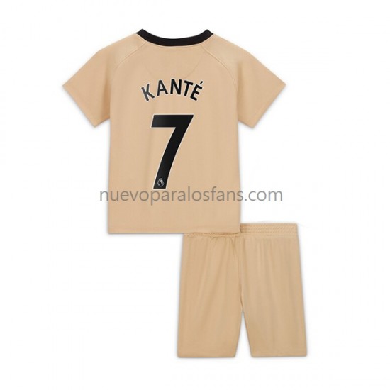 Camiseta de Fútbol Chelsea Kante 7 Niño Tercera 2022-2023 Manga Corta
