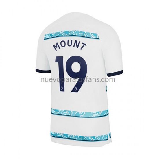 Camiseta de Fútbol Chelsea Mount 19 Hombre Exterior 2022-2023 Manga Corta