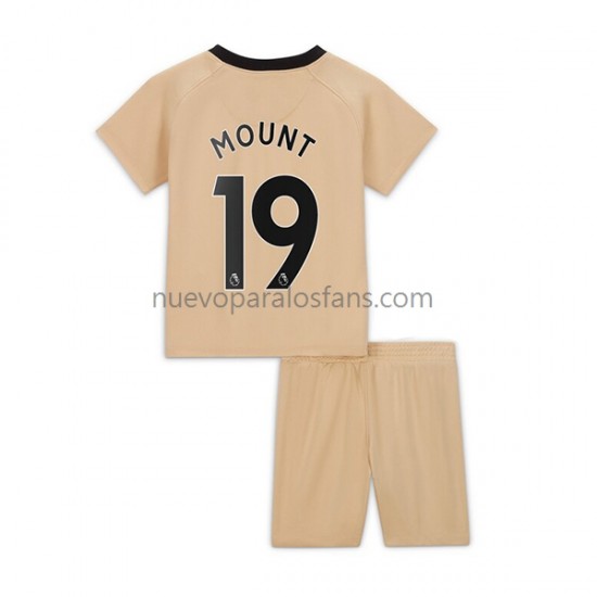 Camiseta de Fútbol Chelsea Mount 19 Niño Tercera 2022-2023 Manga Corta