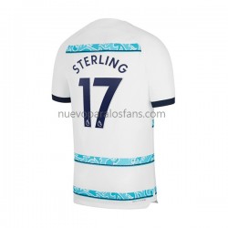 Camiseta de Fútbol Chelsea Sterling 17 Hombre Exterior 2022-2023 Manga Corta