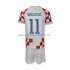 Camiseta de Fútbol Croacia Brozovic 11 Niño Casa Copa Mundial 2022 Manga Corta