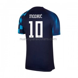 Camiseta de Fútbol Croacia Modrić 10 Hombre Exterior Copa Mundial 2022 Manga Corta