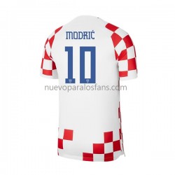 Camiseta de Fútbol Croacia Modrić 10 Hombre Casa Copa Mundial 2022 Manga Corta