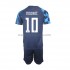 Camiseta de Fútbol Croacia Modrić 10 Niño Exterior Copa Mundial 2022 Manga Corta