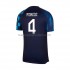 Camiseta de Fútbol Croacia Perisic 4 Hombre Exterior Copa Mundial 2022 Manga Corta