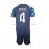 Camiseta de Fútbol Croacia Perisic 4 Niño Exterior Copa Mundial 2022 Manga Corta