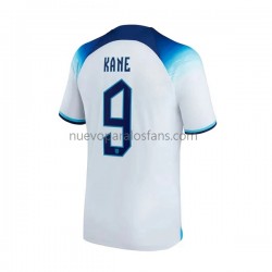 Camiseta de Fútbol Inglaterra Kane 9 Hombre Casa Copa Mundial 2022 Manga Corta
