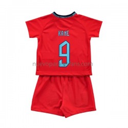 Camiseta de Fútbol Inglaterra Kane 9 Niño Exterior Copa Mundial 2022 Manga Corta
