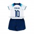 Camiseta de Fútbol Inglaterra Sterling 10 Niño Casa Copa Mundial 2022 Manga Corta