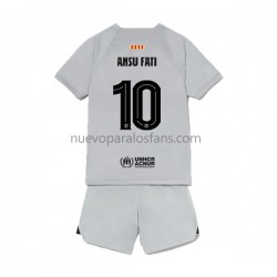 Camiseta de Fútbol FC Barcelona Ansu Fat 10 Niño Tercera 2022-2023 Manga Corta