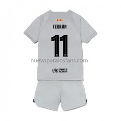 Camiseta de Fútbol FC Barcelona Ferran Torres 11 Niño Tercera 2022-2023 Manga Corta