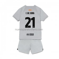 Camiseta de Fútbol FC Barcelona Frenkie de Jong 21 Niño Tercera 2022-2023 Manga Corta