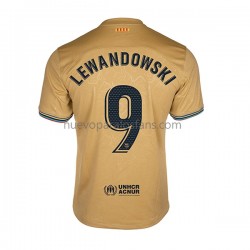 Camiseta de Fútbol FC Barcelona Lewandowski 9 Hombre Exterior 2022-2023 Manga Corta