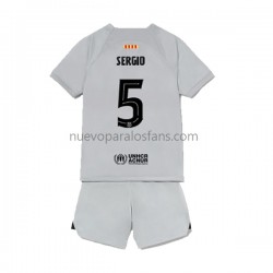 Camiseta de Fútbol FC Barcelona Sergio Busquets 5 Niño Tercera 2022-2023 Manga Corta
