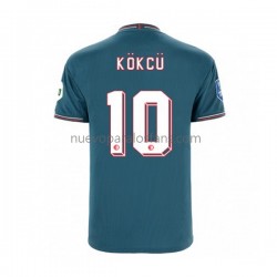 Camiseta de Fútbol Feyenoord Rotterdam Orkun Kokcu 10 Hombre Exterior 2022-2023 Manga Corta