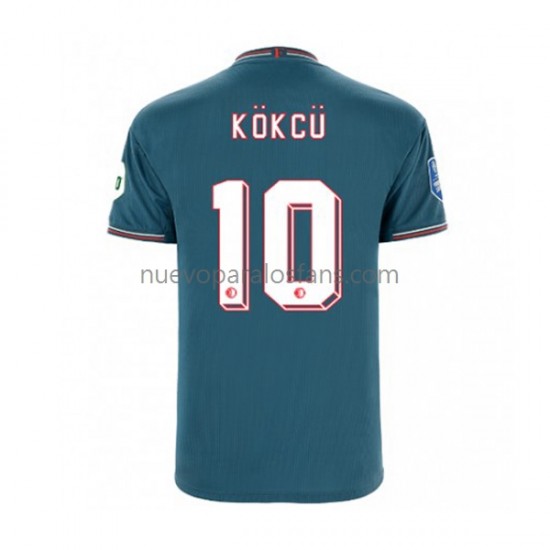 Camiseta de Fútbol Feyenoord Rotterdam Orkun Kokcu 10 Hombre Exterior 2022-2023 Manga Corta