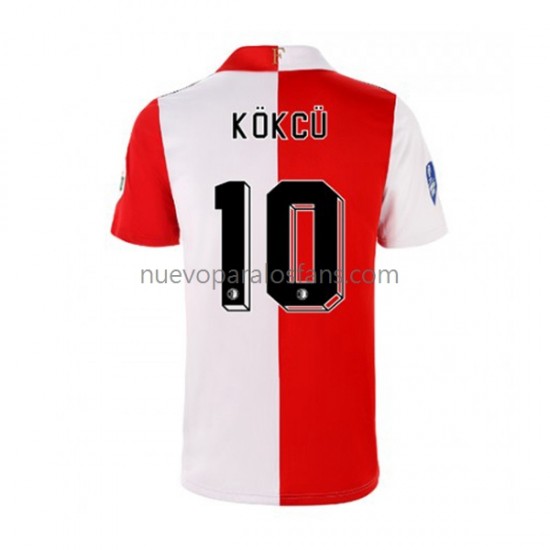 Camiseta de Fútbol Feyenoord Rotterdam Orkun Kokcu 10 Hombre Casa 2022-2023 Manga Corta