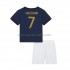 Camiseta de Fútbol Francia Griezmann 7 Niño Casa Copa Mundial 2022 Manga Corta