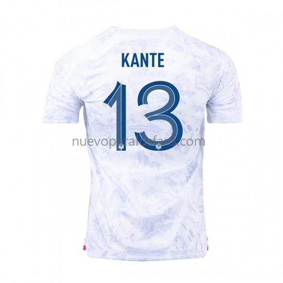 Camiseta de Fútbol Francia Kante 13 Hombre Exterior Copa Mundial 2022 Manga Corta
