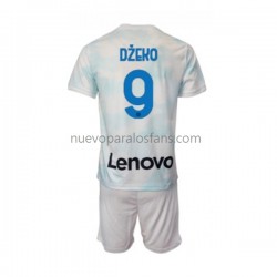 Camiseta de Fútbol Inter Milan Edin Dzeko 9 Niño Exterior 2022-2023 Manga Corta