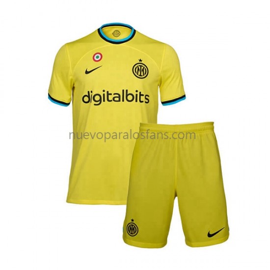 Camiseta de Fútbol Inter Milan Niño Tercera 2022-2023 Manga Corta