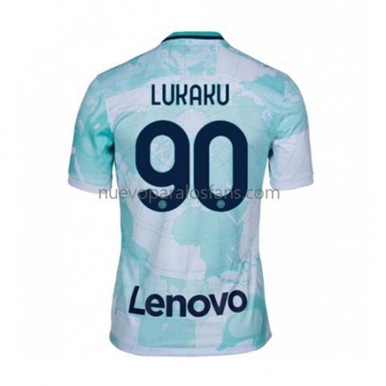 Camiseta de Fútbol Inter Milan Romelu Lukaku 90 Hombre Exterior 2022-2023 Manga Corta