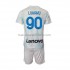 Camiseta de Fútbol Inter Milan Romelu Lukaku 90 Niño Exterior 2022-2023 Manga Corta