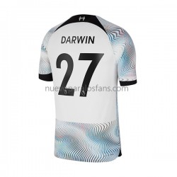 Camiseta de Fútbol Liverpool Darwin 27 Hombre Exterior 2022-2023 Manga Corta
