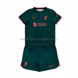 Camiseta de Fútbol Liverpool Niño Tercera 2022-2023 Manga Corta