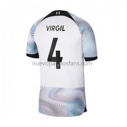 Camiseta de Fútbol Liverpool Virgil 4 Hombre Exterior 2022-2023 Manga Corta
