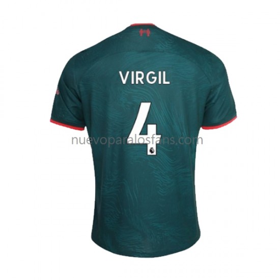 Camiseta de Fútbol Liverpool Virgil van Dijk 4 Hombre Tercera 2022-2023 Manga Corta