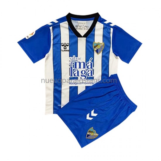 Camiseta de Fútbol Málaga CF Niño Casa 2022-2023 Manga Corta