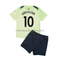 Camiseta de Fútbol Manchester City Grealish 10 Niño Tercera 2022-2023 Manga Corta