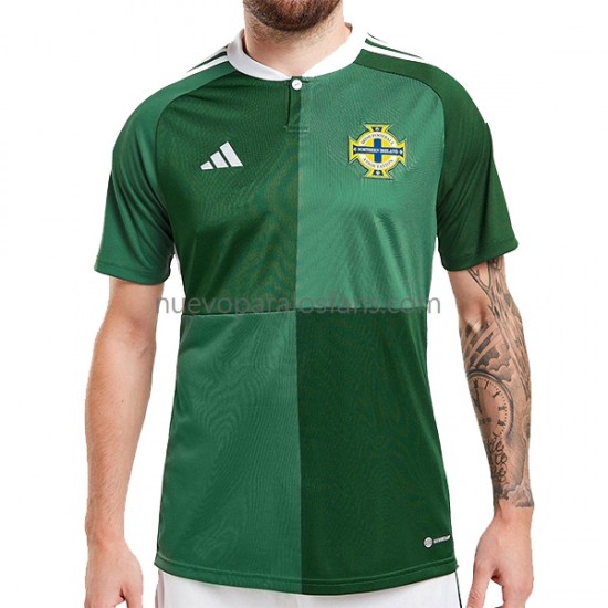 Camiseta de Fútbol Irland Del Norte Hombre Casa 2022-2023 Manga Corta