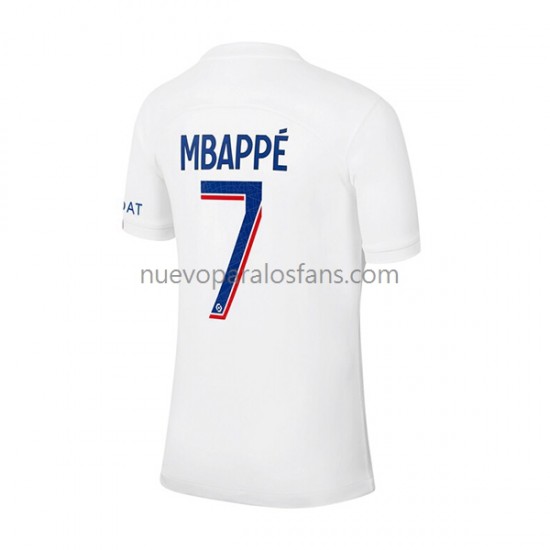 Camiseta de Fútbol Paris Saint-Germain Mbappé 7 Hombre Tercera 2022-2023 Manga Corta
