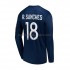 Camiseta de Fútbol Paris Saint-Germain R.Sanches 18 Hombre Casa 2022-2023 Manga Larga
