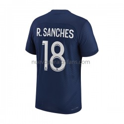 Camiseta de Fútbol Paris Saint-Germain R.Sanches 18 Hombre Casa 2022-2023 Manga Corta