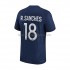 Camiseta de Fútbol Paris Saint-Germain R.Sanches 18 Hombre Casa 2022-2023 Manga Corta