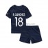 Camiseta de Fútbol Paris Saint-Germain R.Sanches 18 Niño Casa 2022-2023 Manga Corta